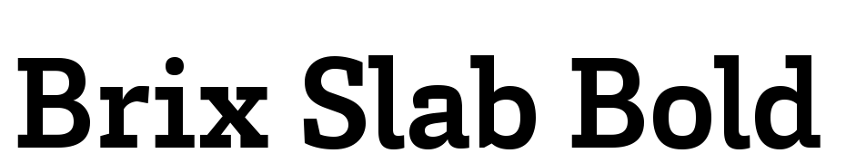 Brix Slab Bold Yazı tipi ücretsiz indir